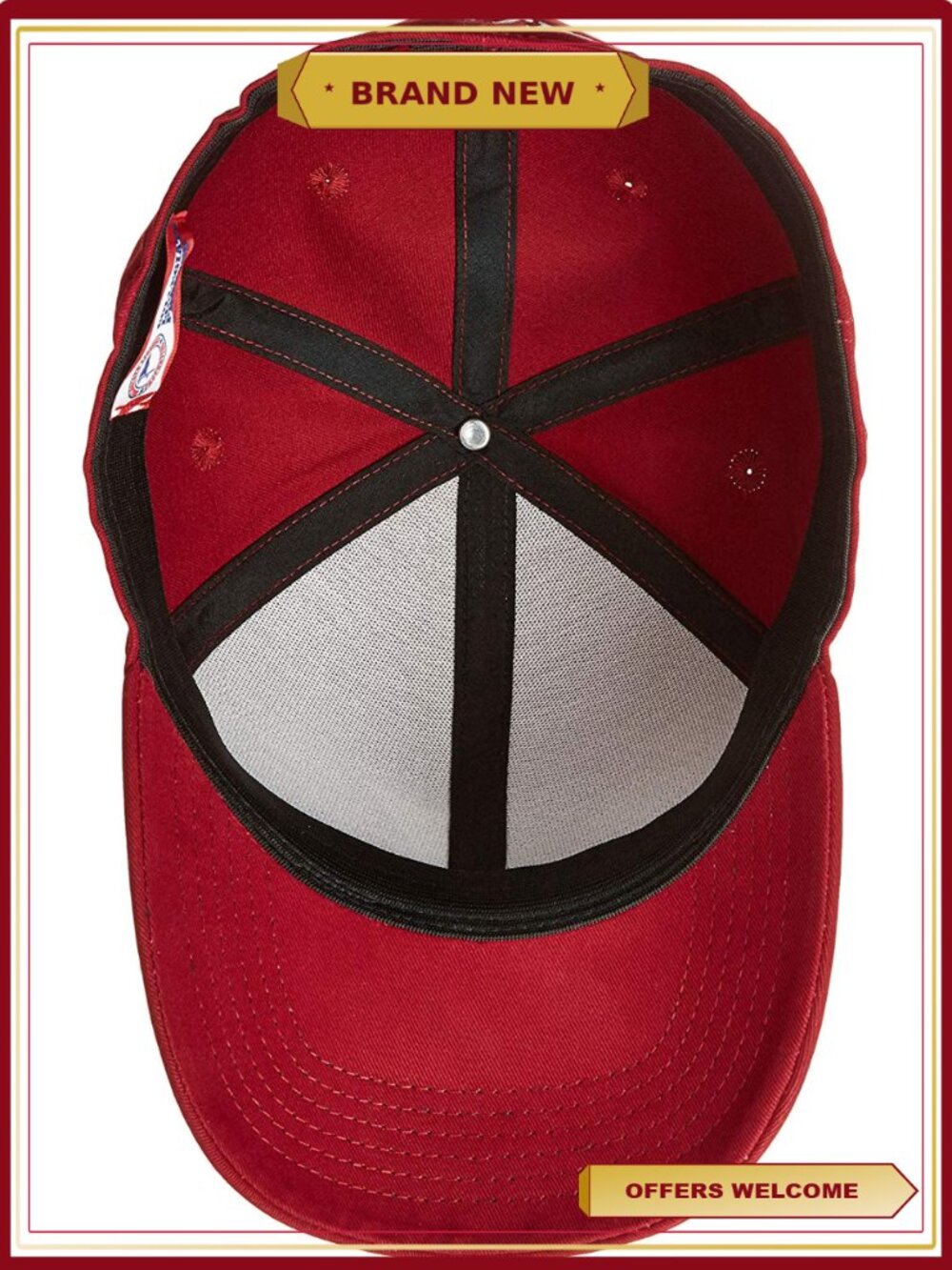 Pro Sports Fitted Baseball Cap Large Embroidered Logo Classic Dad Hat